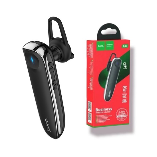 Hoco Bluetooth Earphone E49 Young with Mic 150mAh Black